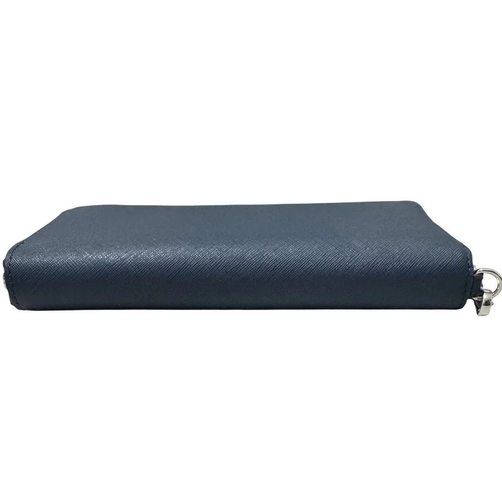 Michael Kors‎ Jet Set Travel Wallet Womens OS Navy Blue  Floral Wristlet